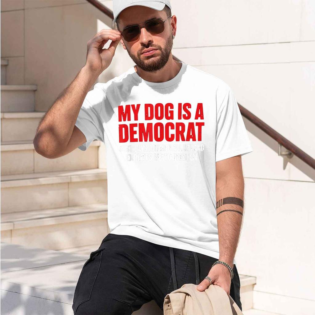 My G Is A Democrat Funny Tshirt Summer Shortsved Breathable Sweatwking Versatile Fashion Tshirt For Batosool 2026 New Mode