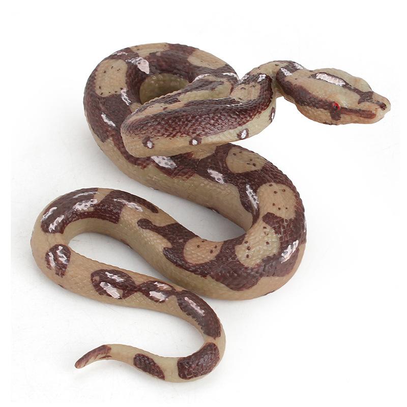 Intricate Large Python Snake Decorative Model In Pvc Ideal For Imaginative Play