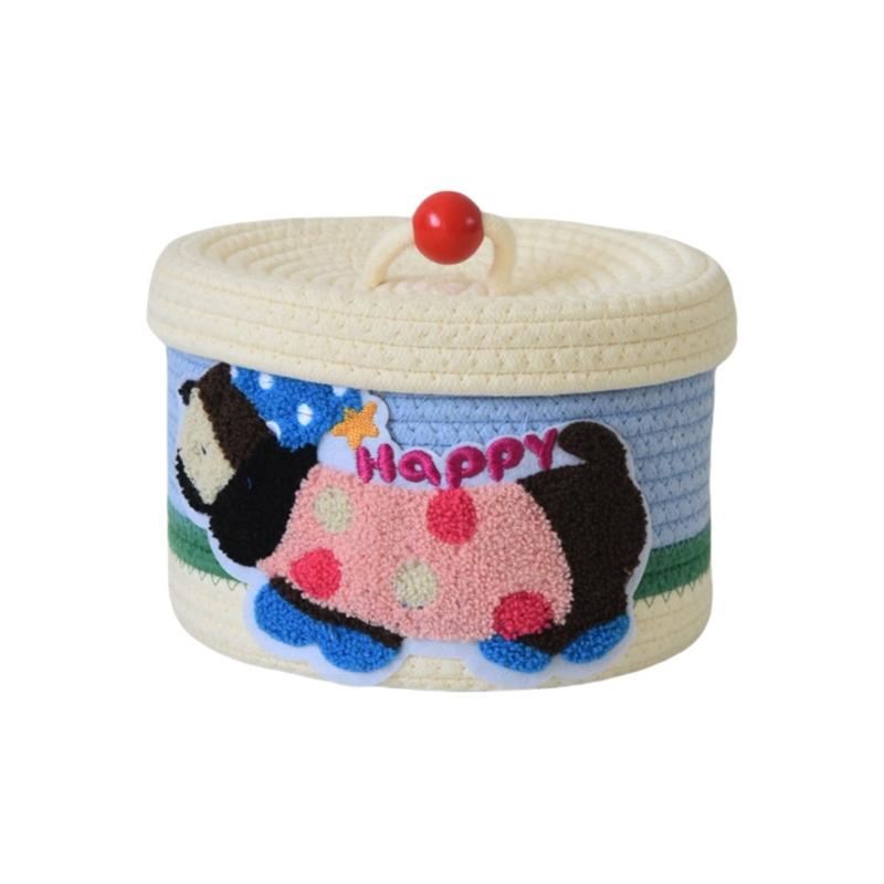 

Милый мультяшный ящик для хранения для детей, многофункциональные органайзеры из удобных хлопковых материалов, безопасный контейнер для хранения игрушек