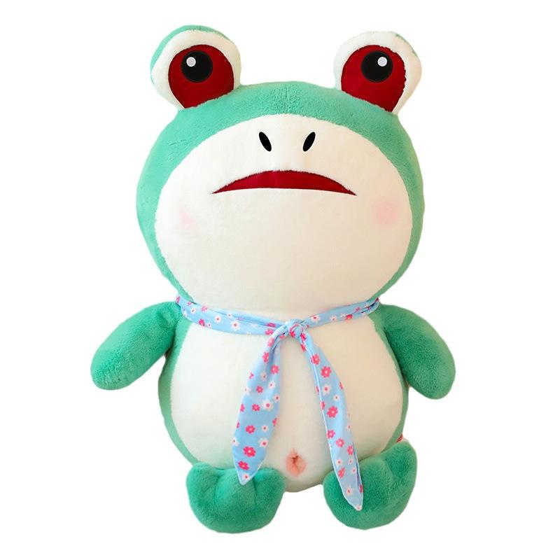 And Soft Cuddly Green Frog Plush Toy With Pp Cotton Creative Funny Option Gift