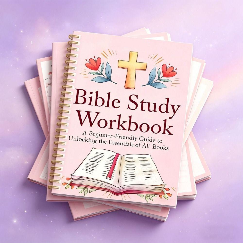 Guided Pages Bible Study Workbook Study Sections Prayer Reflection Notebook Daily Planning