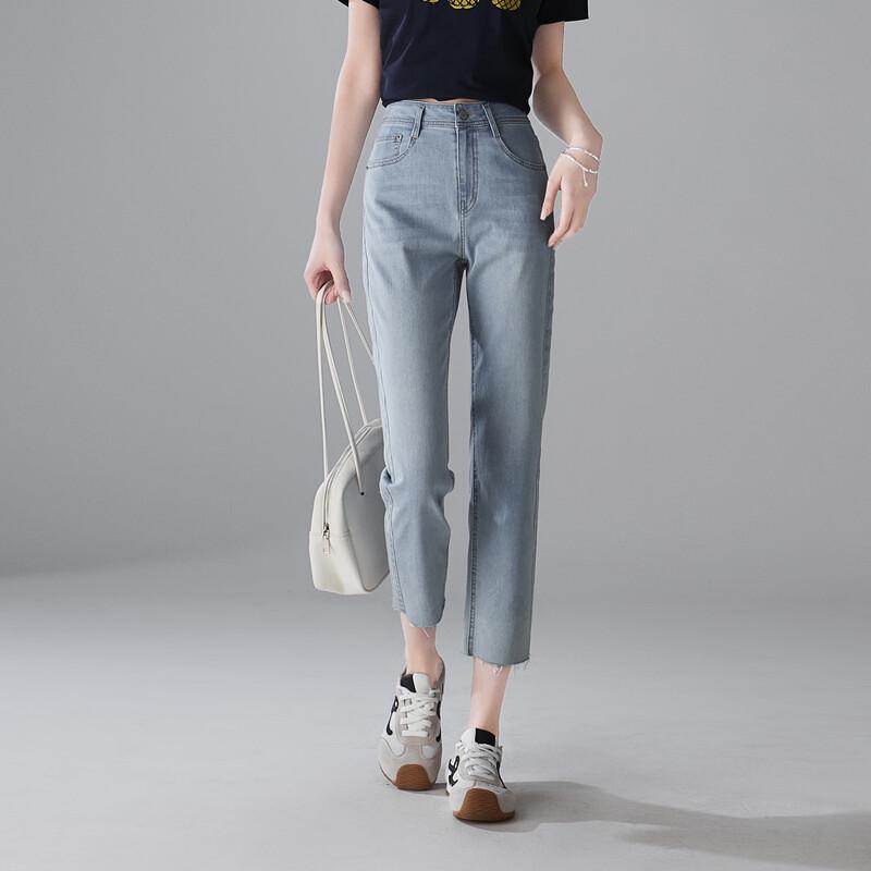 SOFSIL Women's High-Waist Cropped Slim Jeans