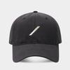 Spring and summer simple diagonal rod embroidery baseball cap female tide shows small face outdoor sun hat male soft top cap