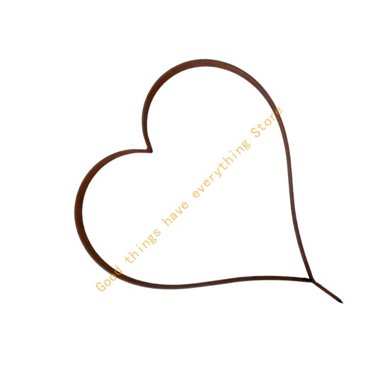 Metall-Herz-Stecker für Außen Dekorative Garten-Stecker Dekoration Pflanzen-Stecker Metallkunst Außenhof-Kunst Outdoor 55KF