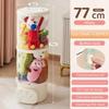 Doll Storage Box Stackable Spacesaving Transparent Toy Storage Bucket Moistureproof Dustproof Stuffed Toy Doll Organizer Barrel