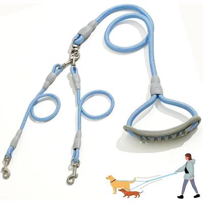 Abnehmbare Hundeleine für zwei Hunde – kein Verheddern, 360° drehbare Doppelleine zum Spazierengehen mit zwei Hunden, Doppel-Hundeleine für mittelgroße und kleine Hunde