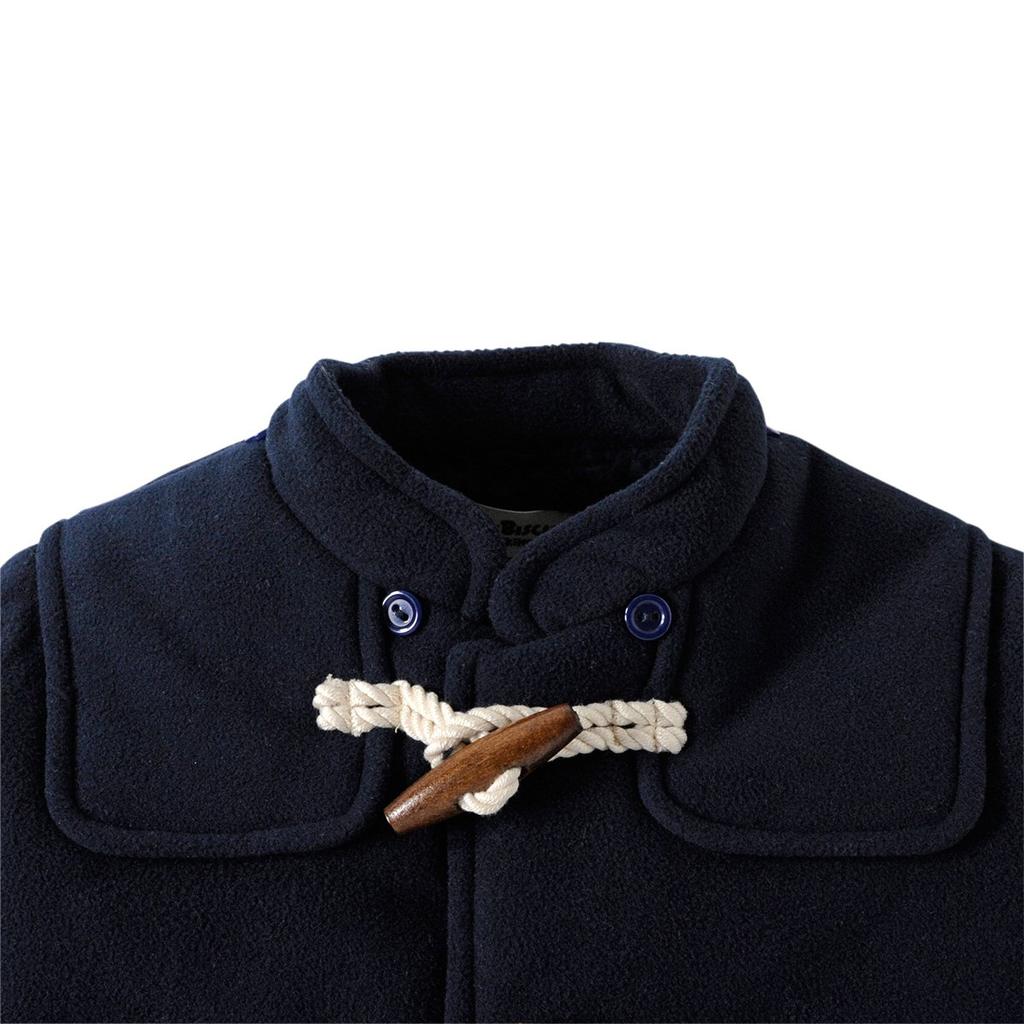House Hot Fleece Bonding Duffel Coat Navy [Miki Biscuits] 73-3801-787 (100cm, Blue)