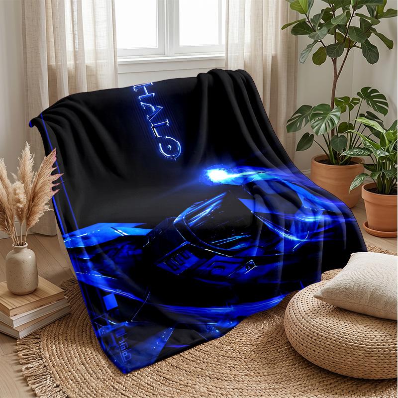 football Theme blanket Soft Flannel Blanket Plush Throw Blanket Cozy Sofa Bed Blanket for Home Decor