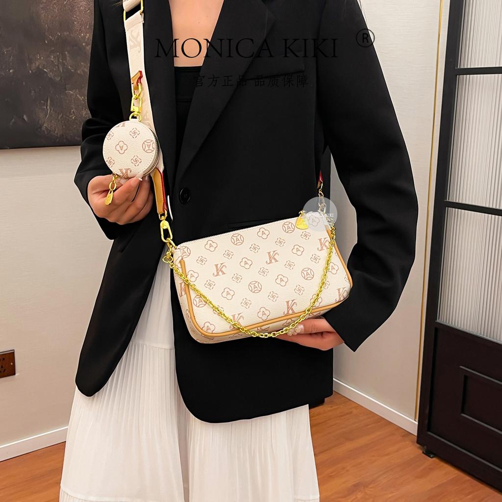 2025 New Niche Design Presbyopia Chain Bag High-end Shoulder Messenger Bag Versatile Contrasting Color Commuter Small Square Bag