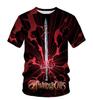 Thundercats anime 3D printed T-shirt for men and women, oversized streetwear in Harajuku
