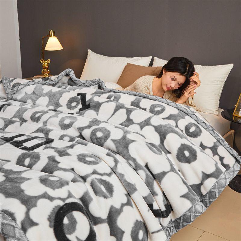 G5Z Winter Thickened Flannel Blanket – Coral Warm Single Dorm Bed Sheet Blanket