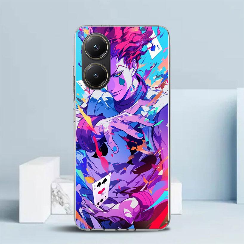 Huner X-Hunters Hisoka Phone Case For Xiaomi Poco F7 Ultra X5 X6 X7 Pro M7 Redmi 15C 15 13C 13 12C 12 10C 10 10A 9 9C 9A 9T Cove