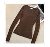 Women's European V-Neck Slim-Fit Knit Sweater - Spring/Autumn 2026 Collection