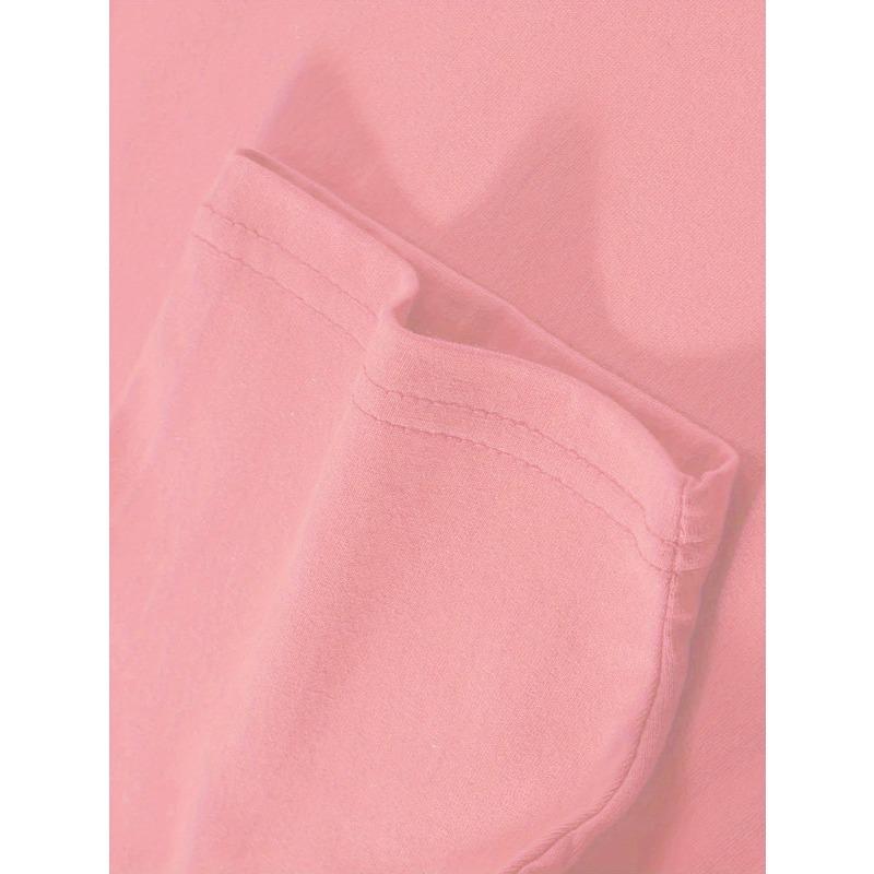 European Size Childrens Fashion Round Neck T-Shirt Summer Casual Printed Top