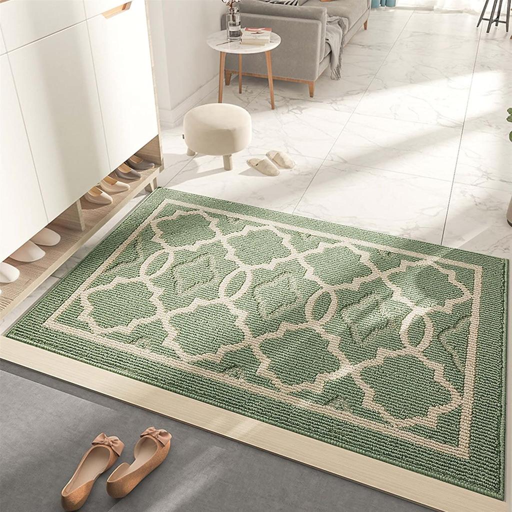 Indoor Door Mat, 32"x20", Non-Slip Absorbent Machine Washable Resist Dirt Entrance Rug, Low-Profile Front Door Mat for Back Door Inside Floor Rugs