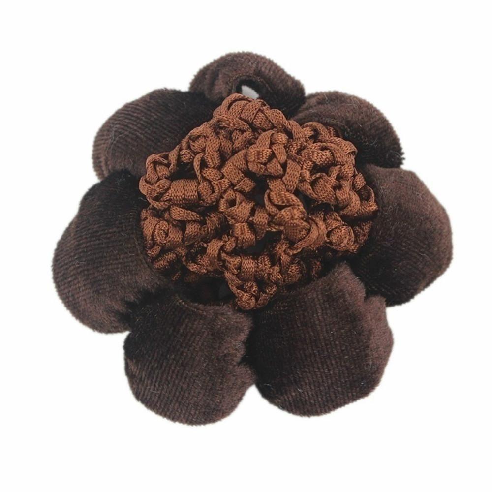 New Elastic Lace Velet Edge Bun Cover Updo Styling Tool Hair Nets Ballet Crochet Snood