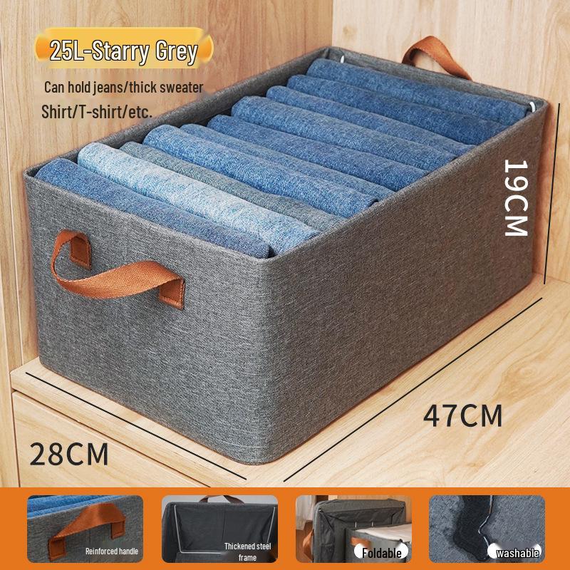 Cationic Steel Frame Foldable Fabric Storage Organizer
