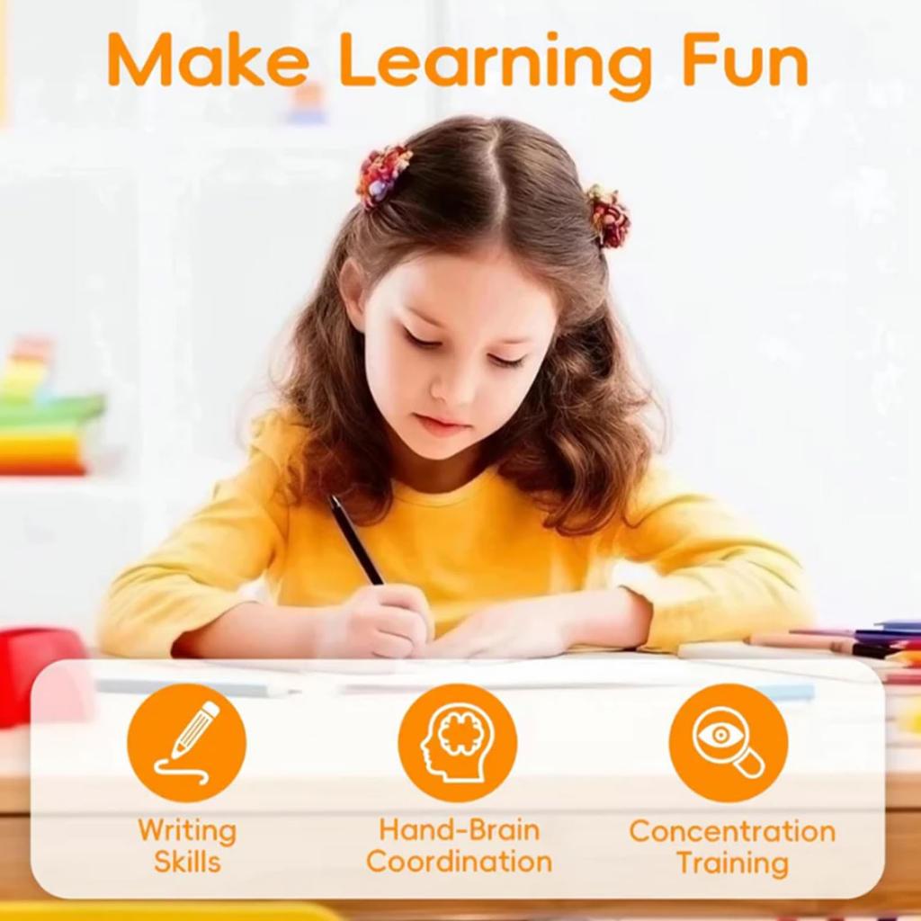 Tracetrek Full Set, Grooved Writing Practice, Reusable Copybooks, Learn To Write Number Letter Tracing, Make Learning Fun 10ml