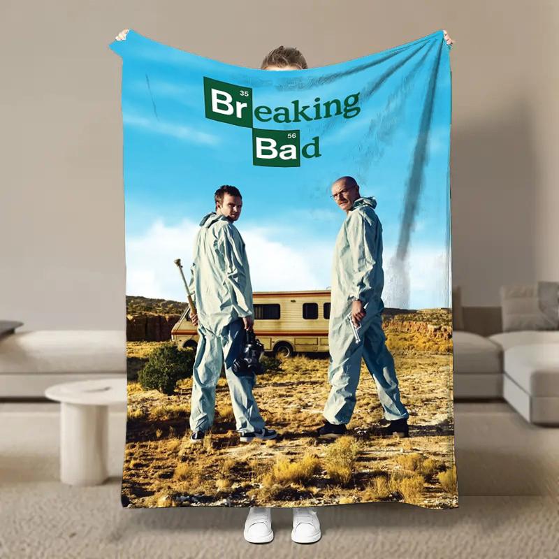 8 Size Breaking-Bad TV Show Series Flannel Blanket Home Sofa Lunch Break Blankets Children Student Blankets Nap Cover Kid Gift