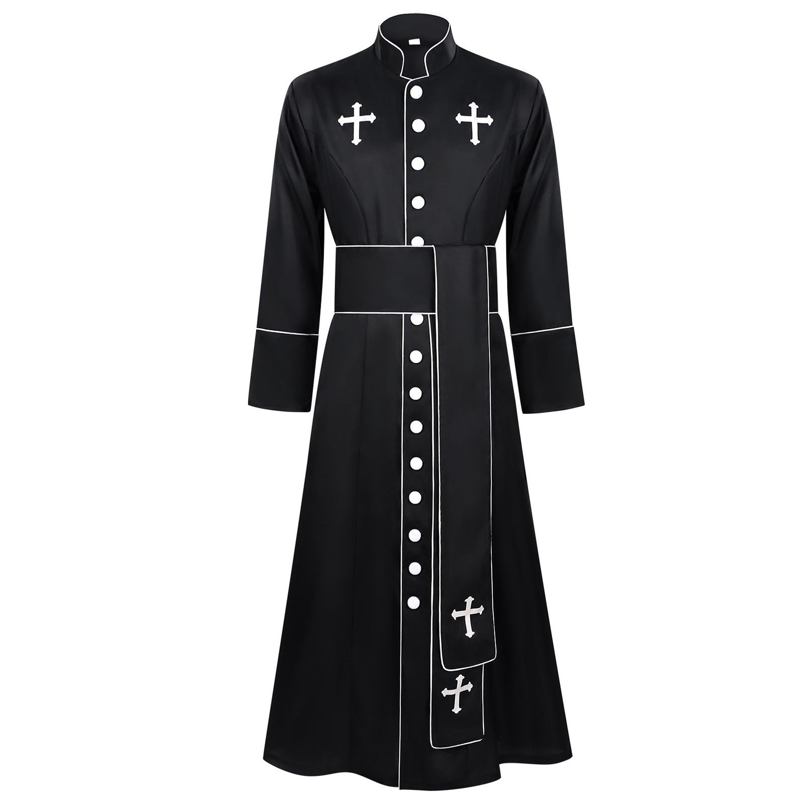 Vīriešu gotiskais priestera apģērbs Garīdznieka tērps