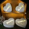 Heart Shaped Mold LED Night Light Silicone Mold Silicone Ornament Molds Suitable for Crafting and Home Decorations