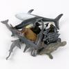 Mini Marine Animal Ornaments: Sperm Whale, Megalodon, Sea Turtle & Humpback Whale for Fish Tank Scene