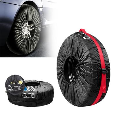 Capa para pneu de carro com design de cinto de cordão fivela ajustável protetor à prova d'água e poeira com