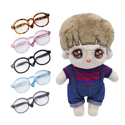 6.5Cm Cute Plastic Glasses For 17Cm  And Dolls Accessories Toy Christmas Gifts