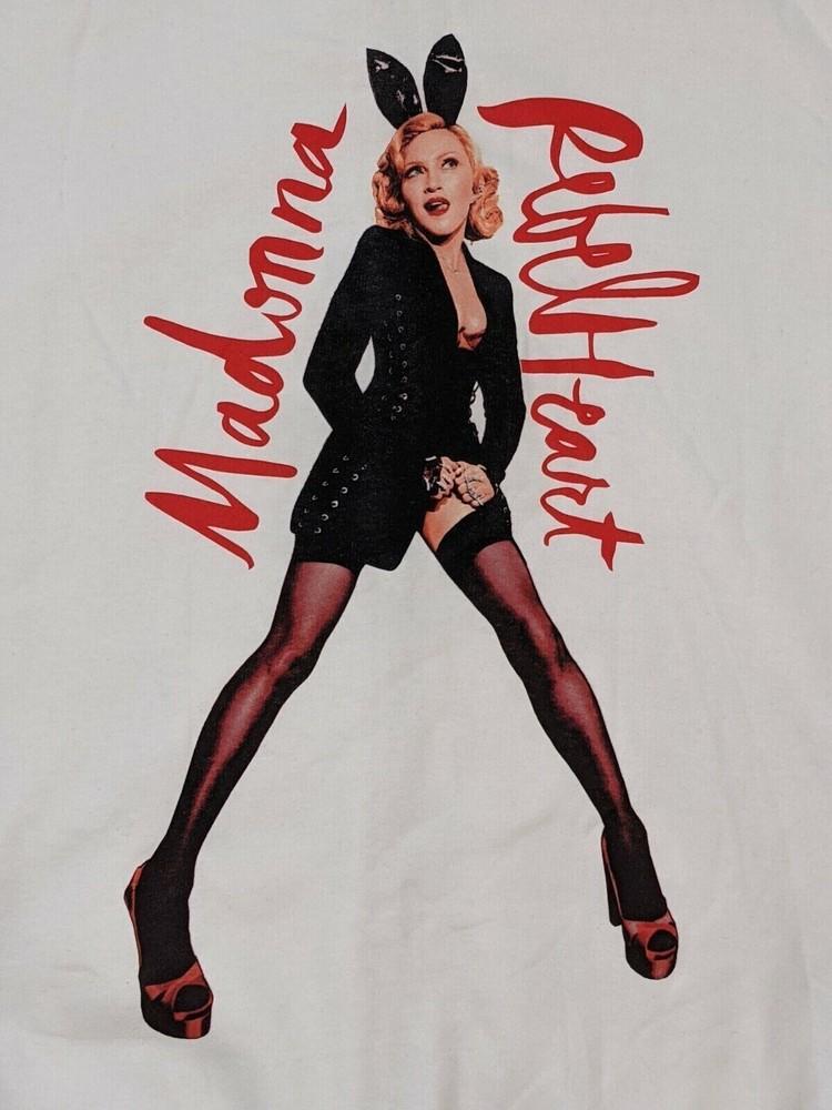 Футболка Madonna Rebel Heart Tour, короткий рукав, белая, все размеры, унисекс S-5XL, T007, унисекс футболка XL