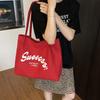 New Versatile Large-capacity Versatile Canvas Bag Simple Lazy Style Fashion Shoulder Tote Bag