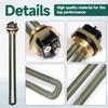 Replacement 520900 RV Water Heater Element for Suburban for Atwood 6-10 Gallon SW4DE SW6DE SW6DEL SW10 SW10DE SW10PE SW12DE SW12DEL Models with 1-1/2