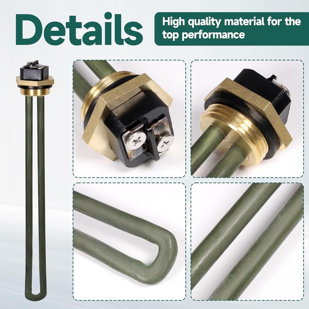 Replacement 520900 RV Water Heater Element for Suburban for Atwood 6-10 Gallon SW4DE SW6DE SW6DEL SW10 SW10DE SW10PE SW12DE SW12DEL Models with 1-1/2