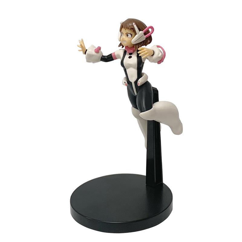 18cm My Hero Academia Anime Peripheral Hero Uraraka Ochako Action Figures PVC Figure Decoration Collectible Statue Toy Christmas Gift