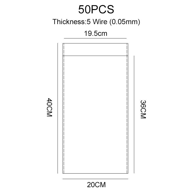 Transparent Self-sealing Jewelry Accessories Candy OPP Self-adhesive Bag Packaging Resealable Gift Cookie Packaging Bag