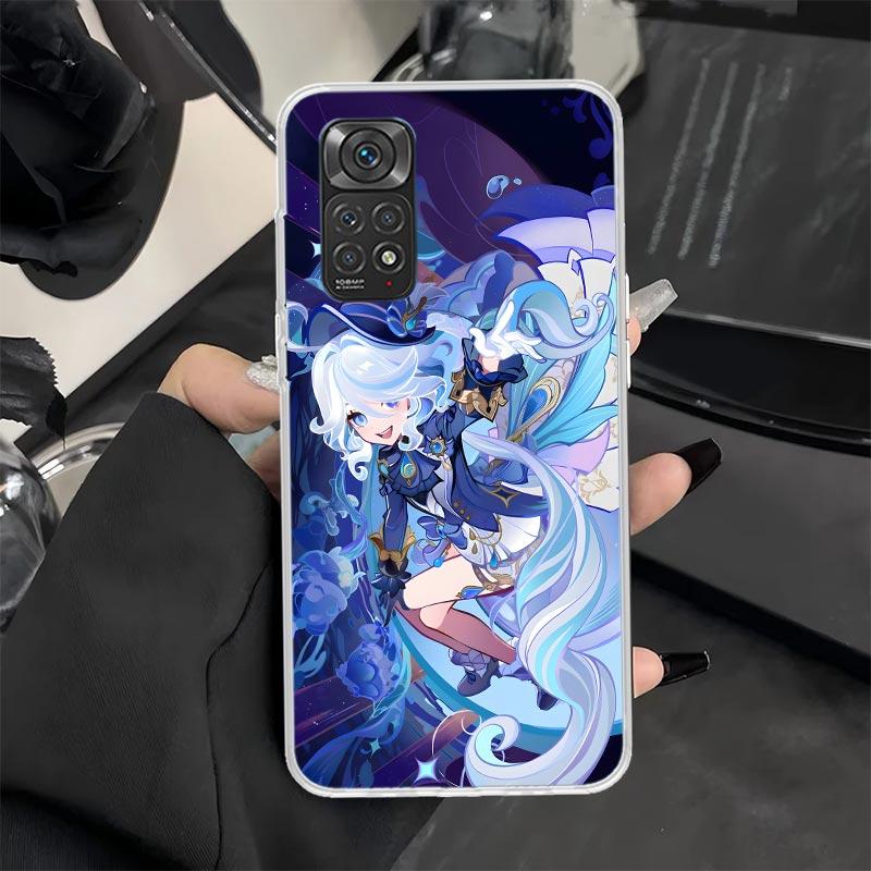 Genshin Impact Furina Phone Case for Xiaomi Redmi Note 13 12S 12 11S 14 11E Pro Plus 11 10 10S 9 9S 8 8T 5G Soft Silicone Cover