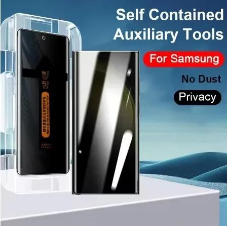 One-Click Installation HD/Privacy Tempered Glass Flim For OPPO Reno 15 14 Pro Anti-Fingerprint Screen Protect Dust Free Kit Set
