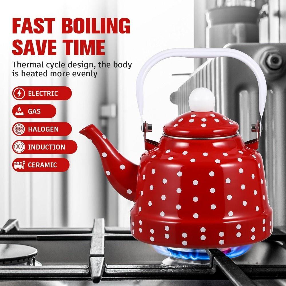 Handmade Water Kettle Enamel Ancient Bell Pot Exquisite Water Jug  Restaurant