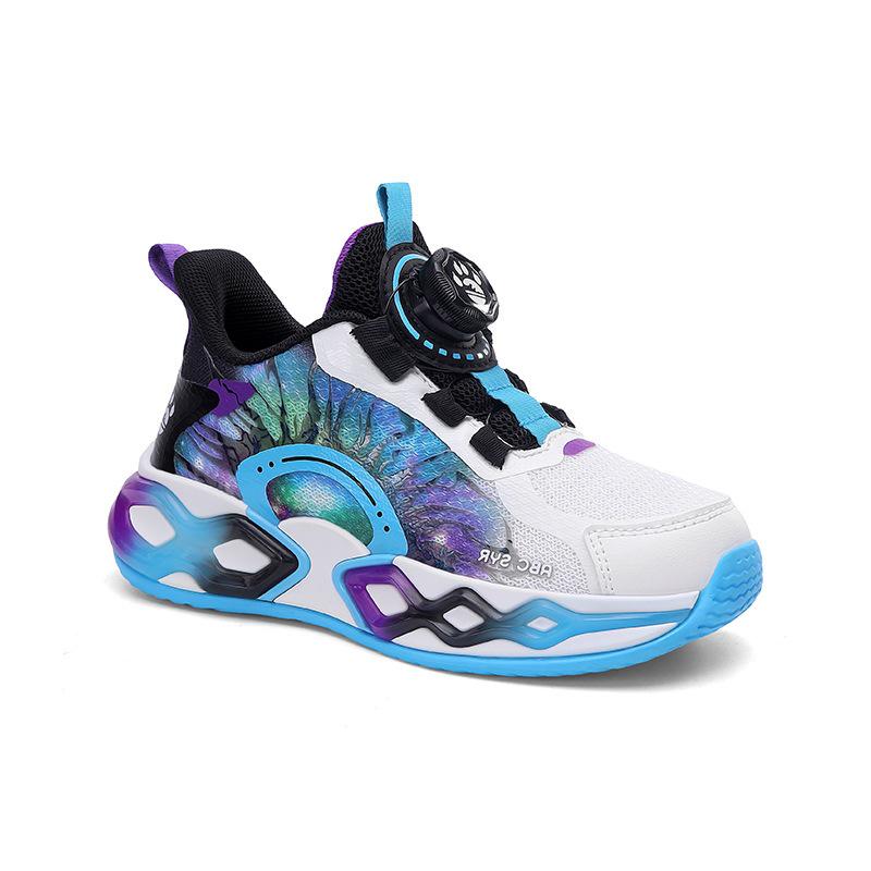 Summer Boys' Rotating Buckle Sports Shoes for Running and Basketball