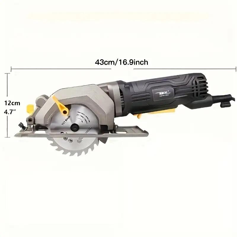 NEWONE Mini Circular Saw, 600W 3500RPM Corded Circular Saw, Compact Saw with Blade for Wood/Plastic Pipe Cutting