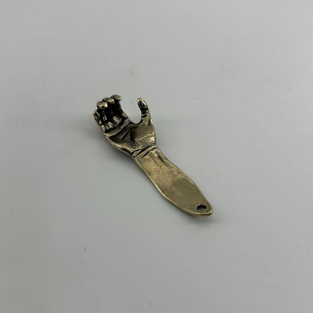 Home Decoration Metal Bottle Opener Retro Brass Helping Hand Keyring  Desktop trinkets