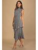 2023 Retro Floral Print Sleeveless Ruffle Dress for Women