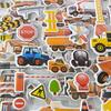 Vehicle Style 3D Puffy Sticker 5/10/15/20 Sheets Scrapbook Bubble Stickers Birthday Festival Gift Rewards Student Stationery ZYF