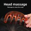 Head Massager - Five-finger Head Therapy Comb - Claw Massage Meridian Comb - Resin Point Pressing Scratching Scalp - Head Pressing Tool - Comb