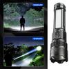 Super Bright Aluminum Alloy LED Flashlight With 60W High Power White Laser Beads With 5400 MAh High Capacity Lithium Battery
