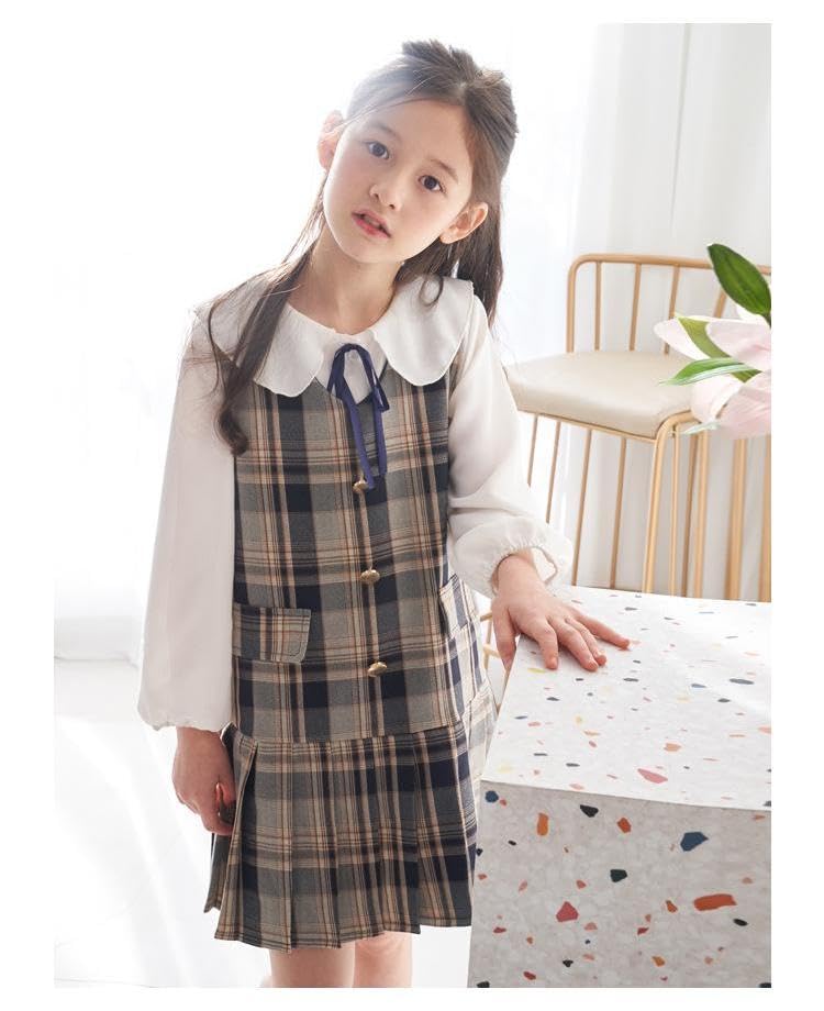 HOLRAFAN Long Sleeve Dress Set for Perfect for Entrance and Graduation Entrance and Everyday Perfect for and Winter Size 2-Piece Girls, Ceremonies,