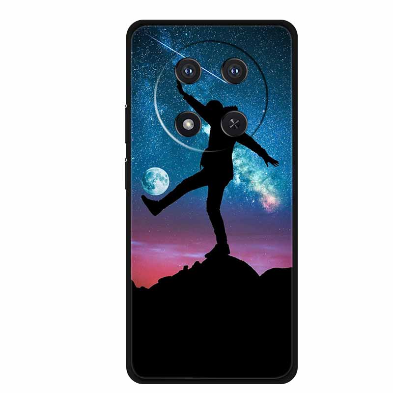 Phone Case For Honor X9c Back Cover Case Black Silicone Soft Funda For Honor Magic 7 lite X60 Pro 5G Case Magic7 lite 7lite Capa