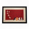 Stain-resistant Spring Festival Door Mat Anti Slip Welcome Mat New Year Floor Mat  Hallway