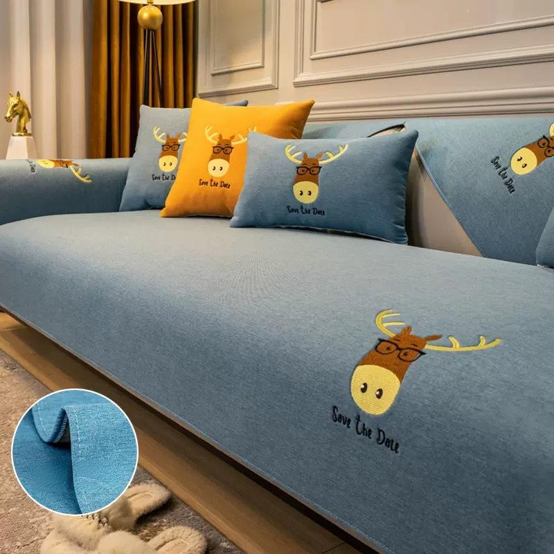 

Сплошной цвет, защитный чехол для дивана для гостиной, универсальный коврик для подушки, чехлы для диванов, нескользящий утолщенный стул, диван, полотенце, домашний декор 70x70cm