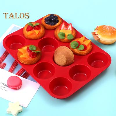 1/5Pcs Silicone Cake Mold Set Nonstick Round Square Baking Pans 12-Cup Muffin Tray High Low Temp Resistant Easy Demoulding Kitchen Essential