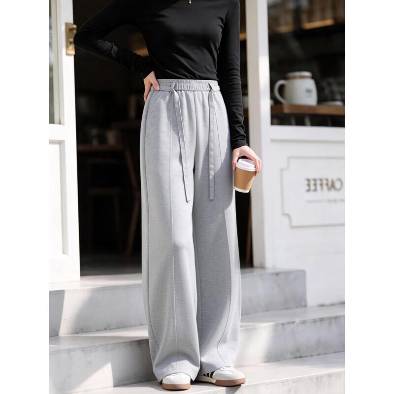 Women's High-Waist Wide-Leg Casual Sweatpants